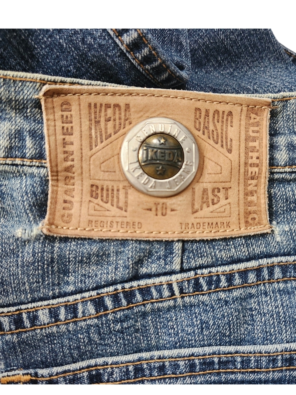 Vintage Ikeda Jeans 34x32 Made in Canada | Classic Straight Leg DenimVintage - Picture 10 of 13
